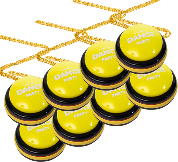 The Ultimate Partiers (8 Buttons + 8 Necklaces)